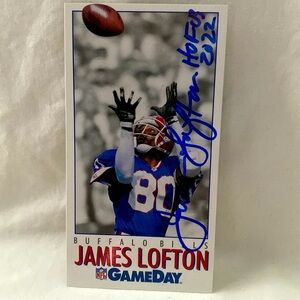 1992 Fleer Gameday James Lofton Buffalo Bills Autograph (MISC14)